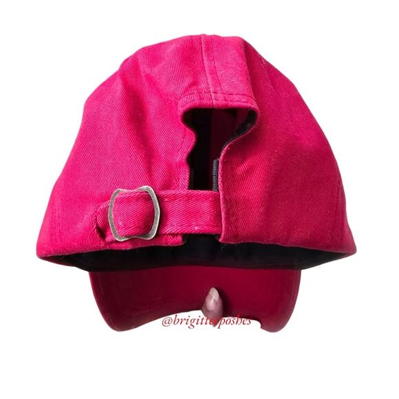 CREW Unisex Adjustable Red Baseball Cap - Picture 4 of 8